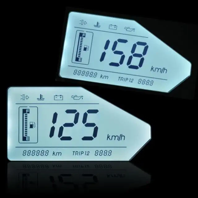 หน้าจอ LCD โปร่งใสเชิงบวก 7 ส่วน